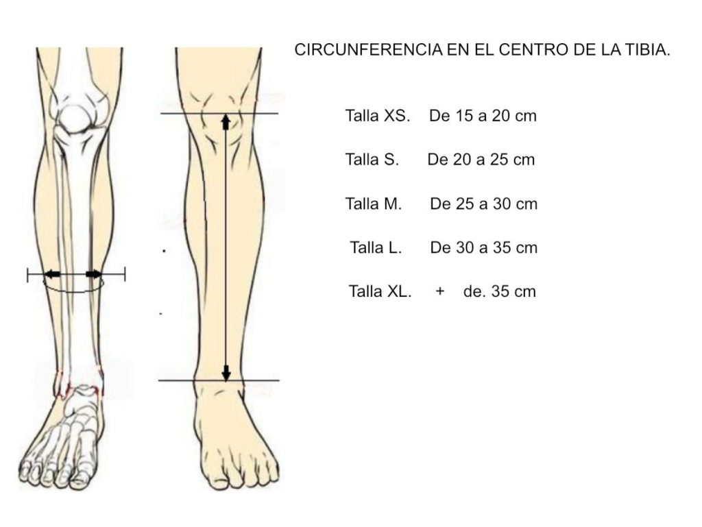 Tallas espinilleras Comfort Fit Uves